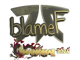 Sticker | blameF (Gold) | Shanghai 2024