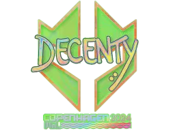 Sticker | decenty (Holo) | Copenhagen 2024