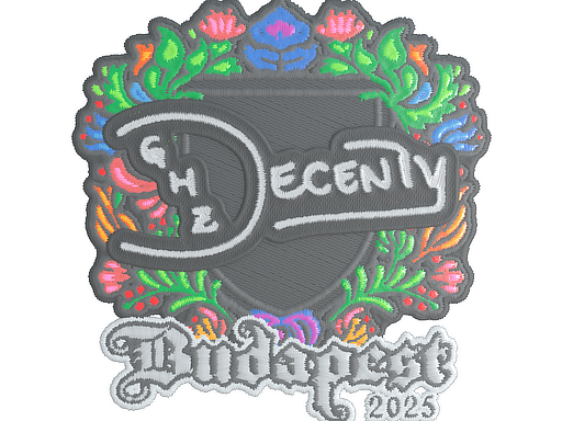 Sticker | decenty (Embroidered) | Budapest 2025