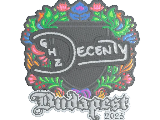 Sticker | decenty (Embroidered) | Budapest 2025