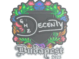 Sticker | decenty (Embroidered) | Budapest 2025