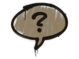 Sealed Graffiti | Question Mark (Dust Brown)