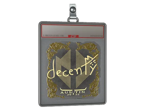 Sticker Slab | decenty (Gold) | Austin 2025