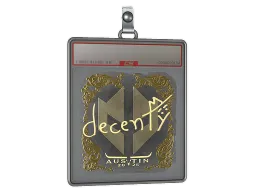 Sticker Slab | decenty (Gold) | Austin 2025