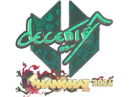 Sticker | decenty (Holo) | Shanghai 2024