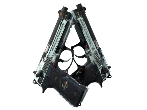 StatTrak™ Dual Berettas | Dezastre (Well-Worn)