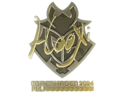 Sticker | HooXi (Gold) | Copenhagen 2024