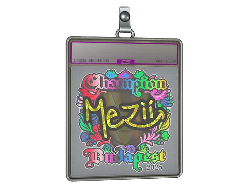 Sticker Slab | mezii (Holo, Champion) | Budapest 2025