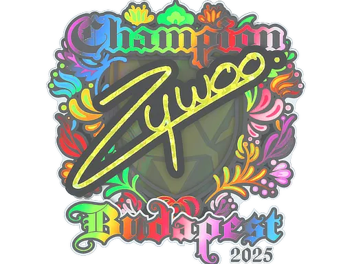Sticker | ZywOo (Holo, Champion) | Budapest 2025