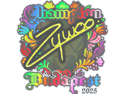 Sticker | ZywOo (Holo, Champion) | Budapest 2025