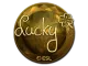 Sticker | Lucky (Gold) | Katowice 2019 CS2 skin