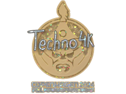 Sticker | Techno4K (Glitter) | Copenhagen 2024