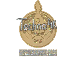 Sticker | Techno4K (Glitter) | Copenhagen 2024