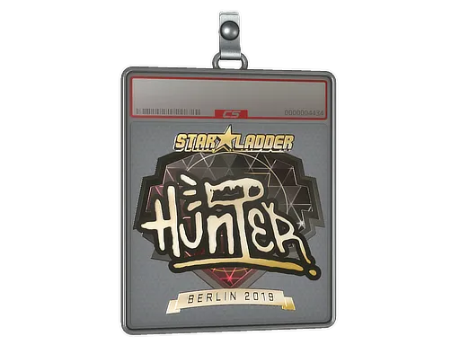 Sticker Slab | huNter- (Gold) | Berlin 2019
