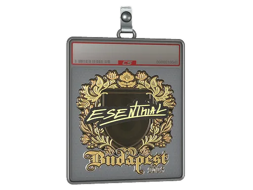 Sticker Slab | esenthial (Gold) | Budapest 2025