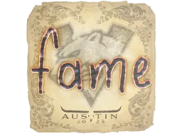 Sticker | fame | Austin 2025