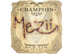 Sticker | mezii (Champion) | Austin 2025