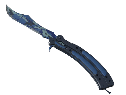 ★ StatTrak™ Butterfly Knife | Bright Water (Well-Worn)