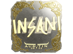 Sticker | insani (Gold) | Austin 2025