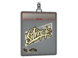 Sticker Slab | s1mple (Gold) | Paris 2023