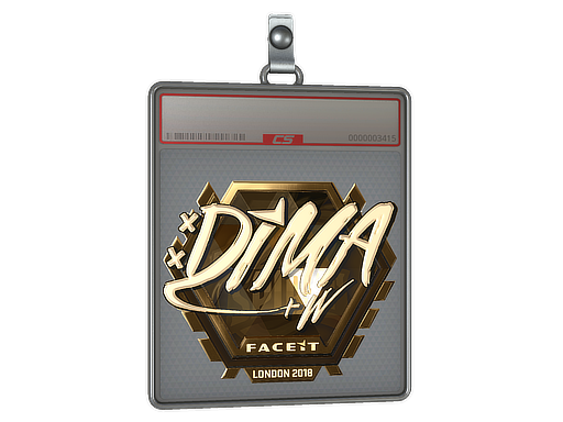 Sticker Slab | Dima (Gold) | London 2018