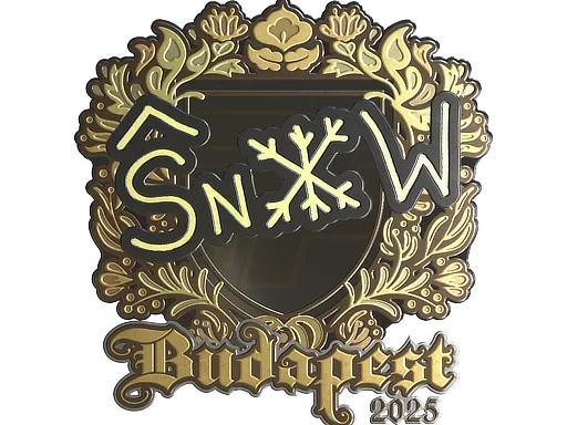 Sticker | snow (Gold) | Budapest 2025