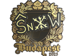 Sticker | snow (Gold) | Budapest 2025