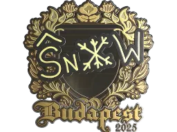 Sticker | snow (Gold) | Budapest 2025