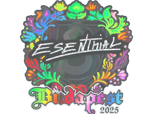 Sticker | esenthial (Holo) | Budapest 2025