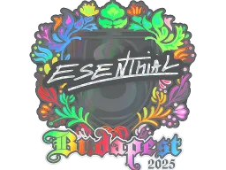 Sticker | esenthial (Holo) | Budapest 2025