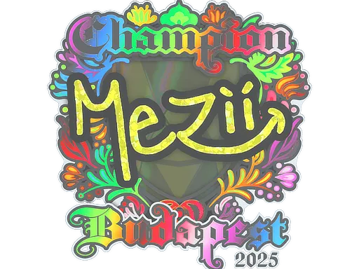 Sticker | mezii (Holo, Champion) | Budapest 2025
