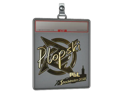 Sticker Slab | Plopski (Gold) | Stockholm 2021