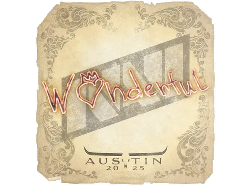 Sticker | w0nderful | Austin 2025