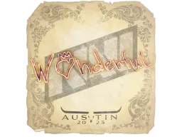Sticker | w0nderful | Austin 2025