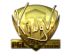 Sticker | kNgV- (Gold) | Krakow 2017
