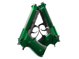 Dual Berettas | Emerald (Minimal Wear)