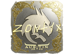 Sticker | zont1x (Gold) | Austin 2025