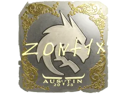 Sticker | zont1x (Gold) | Austin 2025