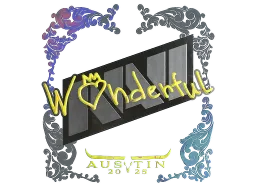 Sticker | w0nderful (Holo) | Austin 2025