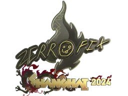 Sticker | zeRRoFIX (Gold) | Shanghai 2024
