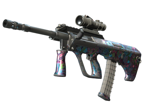 StatTrak™ AUG | Death by Puppy (Well-Worn)