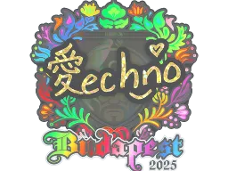 Sticker | Techno4K (Holo) | Budapest 2025