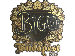 Sticker | biguzera (Gold) | Budapest 2025