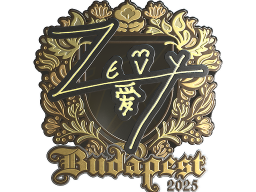 Sticker | zevy (Gold) | Budapest 2025