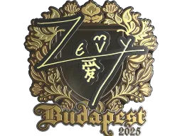Sticker | zevy (Gold) | Budapest 2025