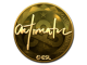 Sticker | autimatic (Gold) | Katowice 2019