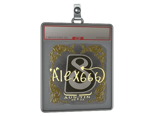 Sticker Slab | alex666 (Gold) | Austin 2025