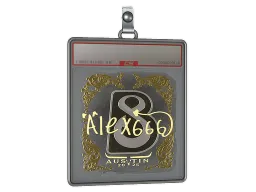 Sticker Slab | alex666 (Gold) | Austin 2025