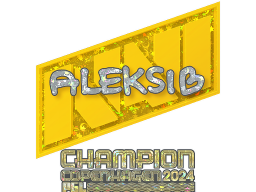Sticker | Aleksib (Glitter, Champion) | Copenhagen 2024