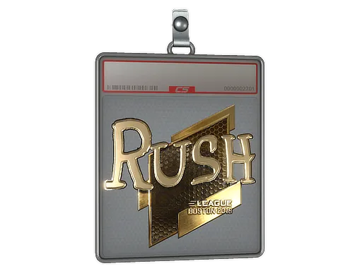 Sticker Slab | RUSH (Gold) | Boston 2018